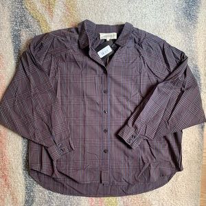 NWT Plaid Blouse - The Great, Sz 0/XS